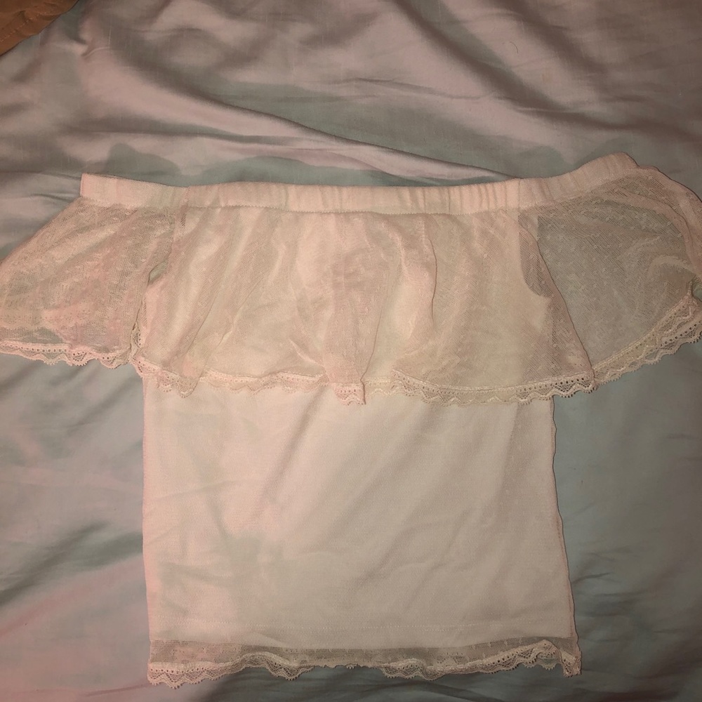 White, off shoulder top